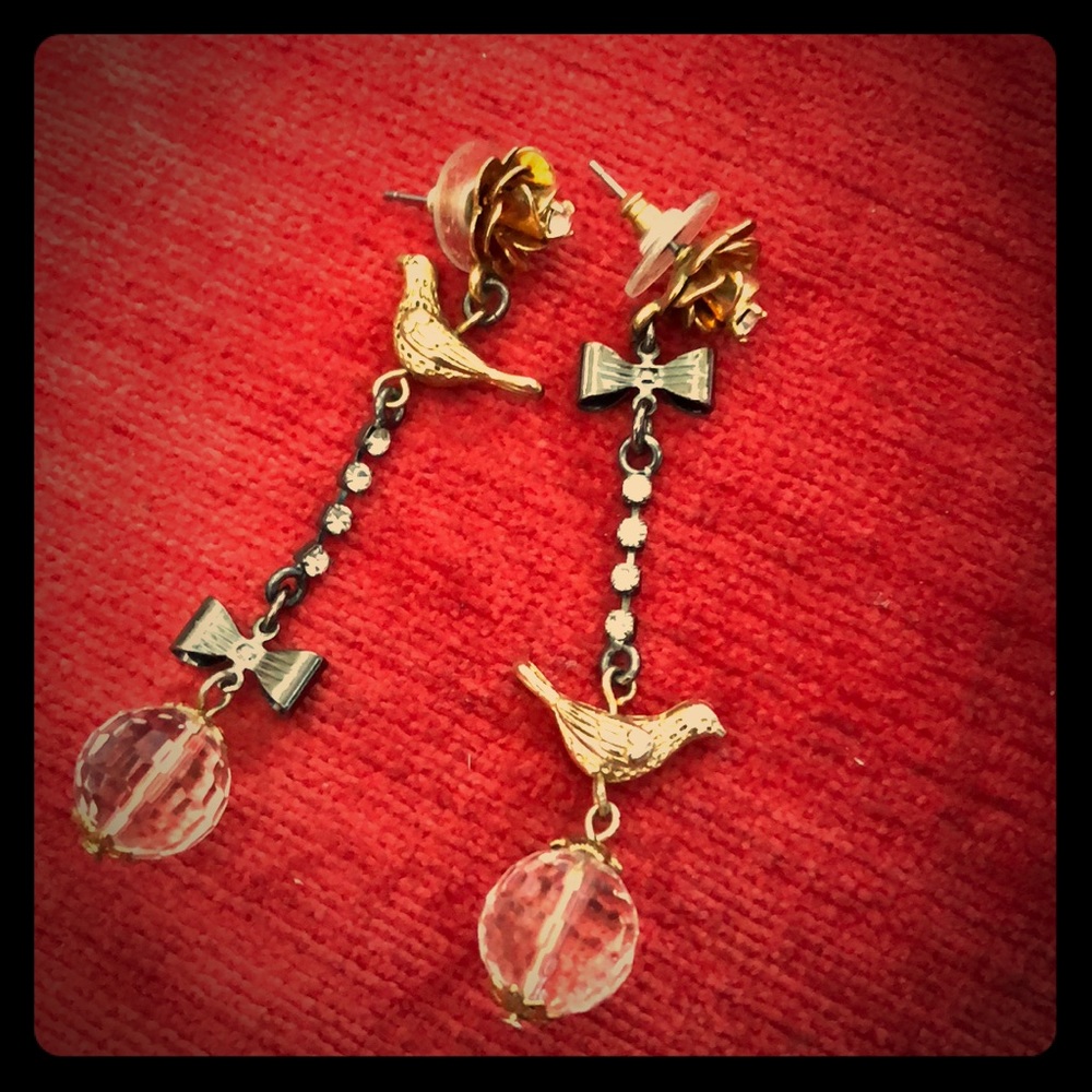 Betsey Johnson Bird Earrings